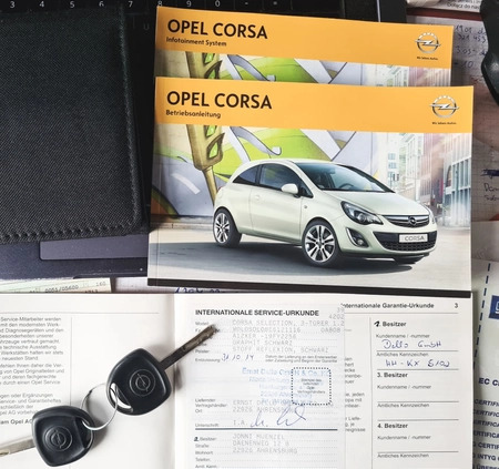 Opel Corsa cena 17499 przebieg: 180501, rok produkcji 2014 z Radzyń Chełmiński małe 596
